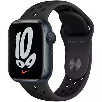 Умные часы Apple Watch Series 7 41mm Aluminium with Nike Sport Band черные