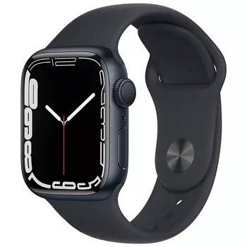 Умные часы Apple Watch Series 7 41mm Aluminium with Sport Band, dark night (темная ночь)