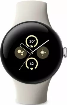 Умные часы Google Pixel Watch 2 41mm LTE polished silver/porcelain