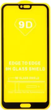 Защитное стекло для Huawei Honor 10 9D полноэкранное черное в техпаке