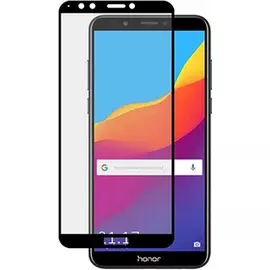 Защитное стекло для Huawei Honor 7A Pro 9D полноэкранное черное в техпаке