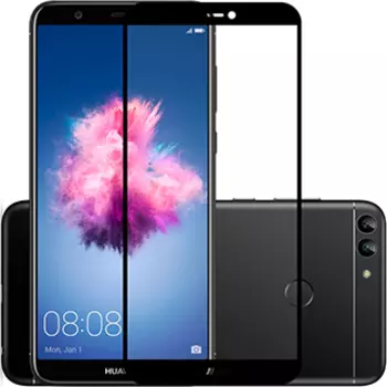 Защитное стекло для Huawei P Smart 9D полноэкранное белое в техпаке