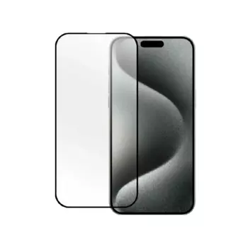 Защитное стекло для iPhone 15 Cabal Premium полноэкранное черное