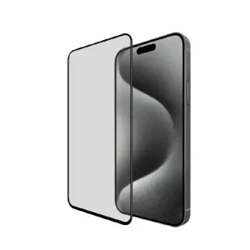 Защитное стекло для iPhone 15 Pro Premium HD Tempered Glass полноэкранное черное