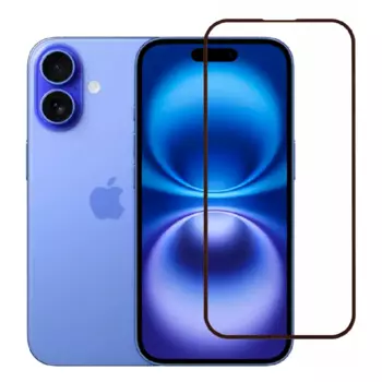Защитное стекло для iPhone 16/15 Keephone Optix HD полноэкранное черное