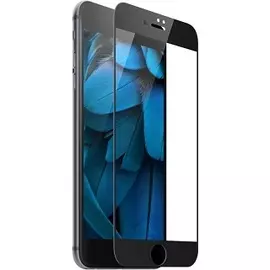 Защитное стекло для iPhone SE (2020)/SE (2022) полноэкранное черное в техпаке