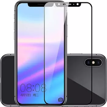 Защитное стекло для Xiaomi Pocofone F1 Premium полноэкранное черное 6D в техпаке