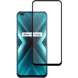 Защитное стекло Realme X3 Superzoom полноэкранное черное в техпаке