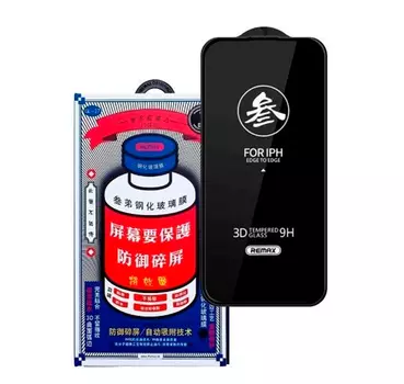 Защитное стекло Remax для iPhone 14 Pro полноэкранное черное
