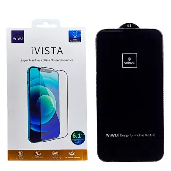 Защитное стекло WiWU iVista для iPhone 14/13/13 Pro полноэкранное черное