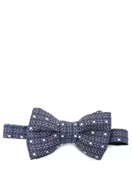 Бабочка шелковая с принтом