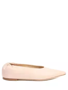 Балетки кожаные