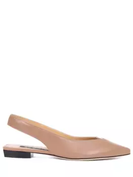 Балетки кожаные