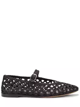 Балетки кожаные