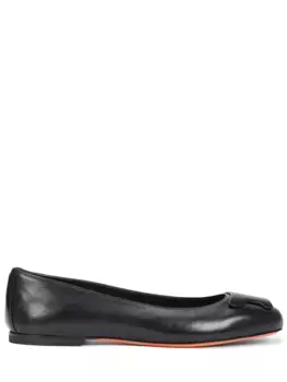 Балетки кожаные