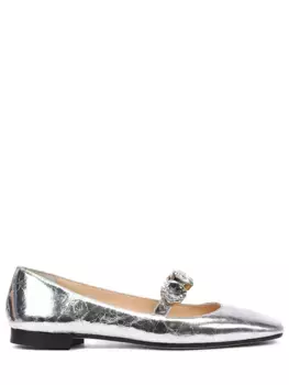 Балетки кожаные