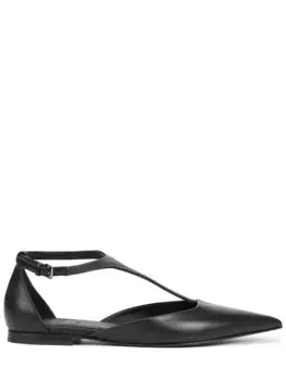 Балетки кожаные