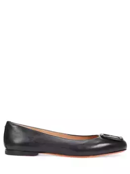 Балетки кожаные