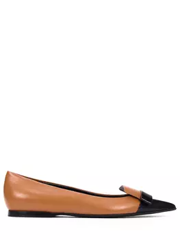 Балетки кожаные SERGIO ROSSI