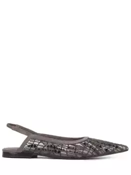 Балетки текстильные