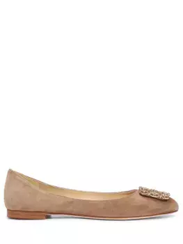 Балетки замшевые