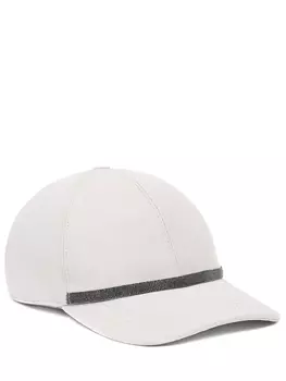 Бейсболка из вискозы и льна BRUNELLO CUCINELLI
