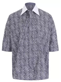 Блуза хлопковая с принтом