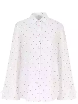 Блуза хлопковая с принтом