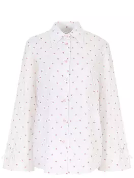 Блуза хлопковая с принтом JACOB COHEN