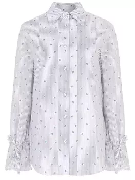 Блуза хлопковая с принтом