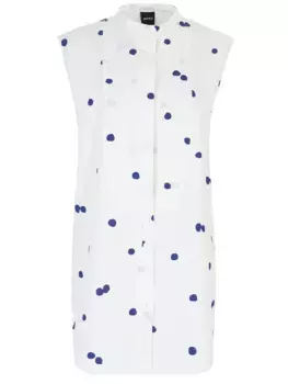 Блуза хлопковая в горох