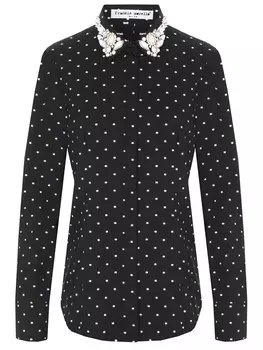 Блуза хлопковая в горох FRANKIE MORELLO