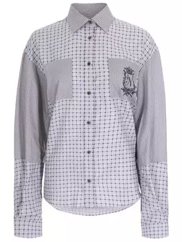 Блуза хлопковая в клетку