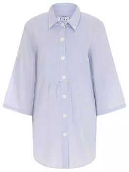 Блуза хлопковая в полоску GIORGIO GRATI