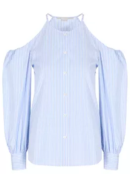 Блуза хлопковая в полоску STELLA MCCARTNEY