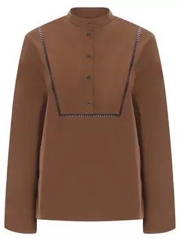 Блуза хлопковая YVES SALOMON