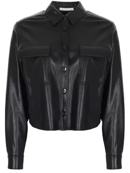 Блуза из экокожи
