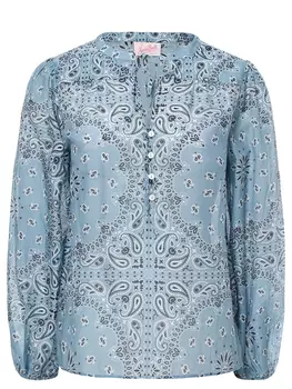 Блуза из хлопка и шелка MC2 SAINT BARTH