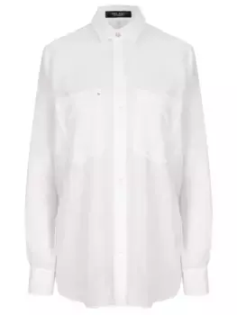 Блуза из хлопка и тенселя