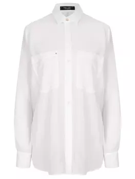 Блуза из хлопка и тенселя FREE AGE