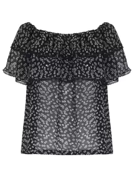 Блуза из вискозы с принтом