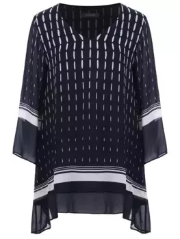 Блуза из вискозы с принтом