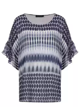 Блуза из вискозы с принтом