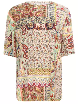 Блуза из вискозы с принтом ETRO