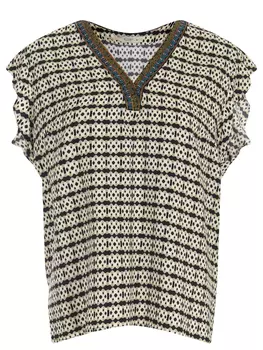 Блуза из вискозы с принтом ETRO