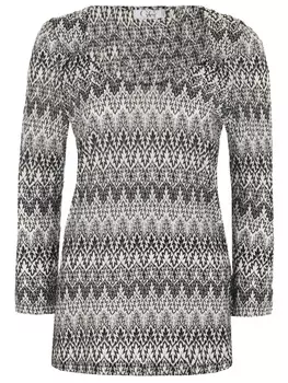 Блуза из вискозы с принтом GIORGIO GRATI