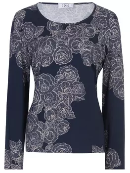 Блуза из вискозы с принтом GIORGIO GRATI