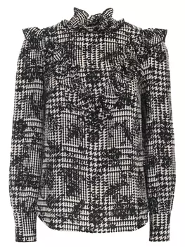 Блуза из вискозы с принтом VUALL