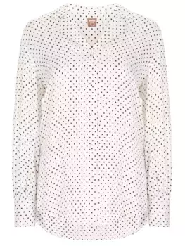 Блуза из вискозы в горох