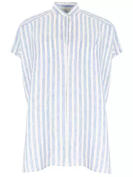 Блуза льняная в полоску